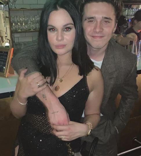 Holly Anna Ramsay with Brooklyn Beckham 